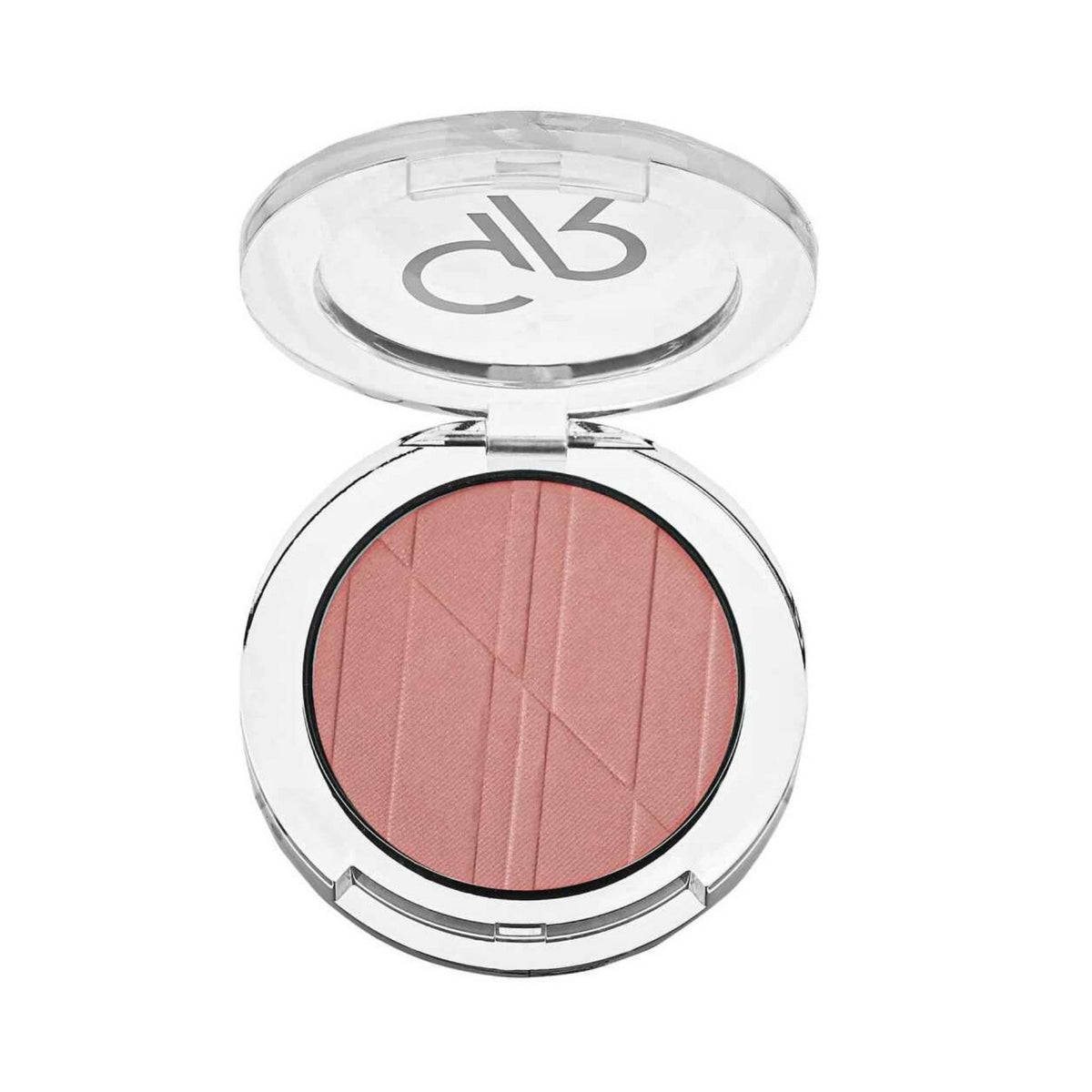 Refect Beauty Golden Rose powder blush in a compact case with a silky smooth pink finish and textured surface