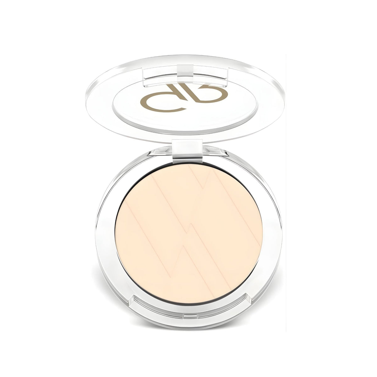 Refect Beauty Golden Rose pressed powder in a compact case with a clear lid for a smooth matte finish. 101