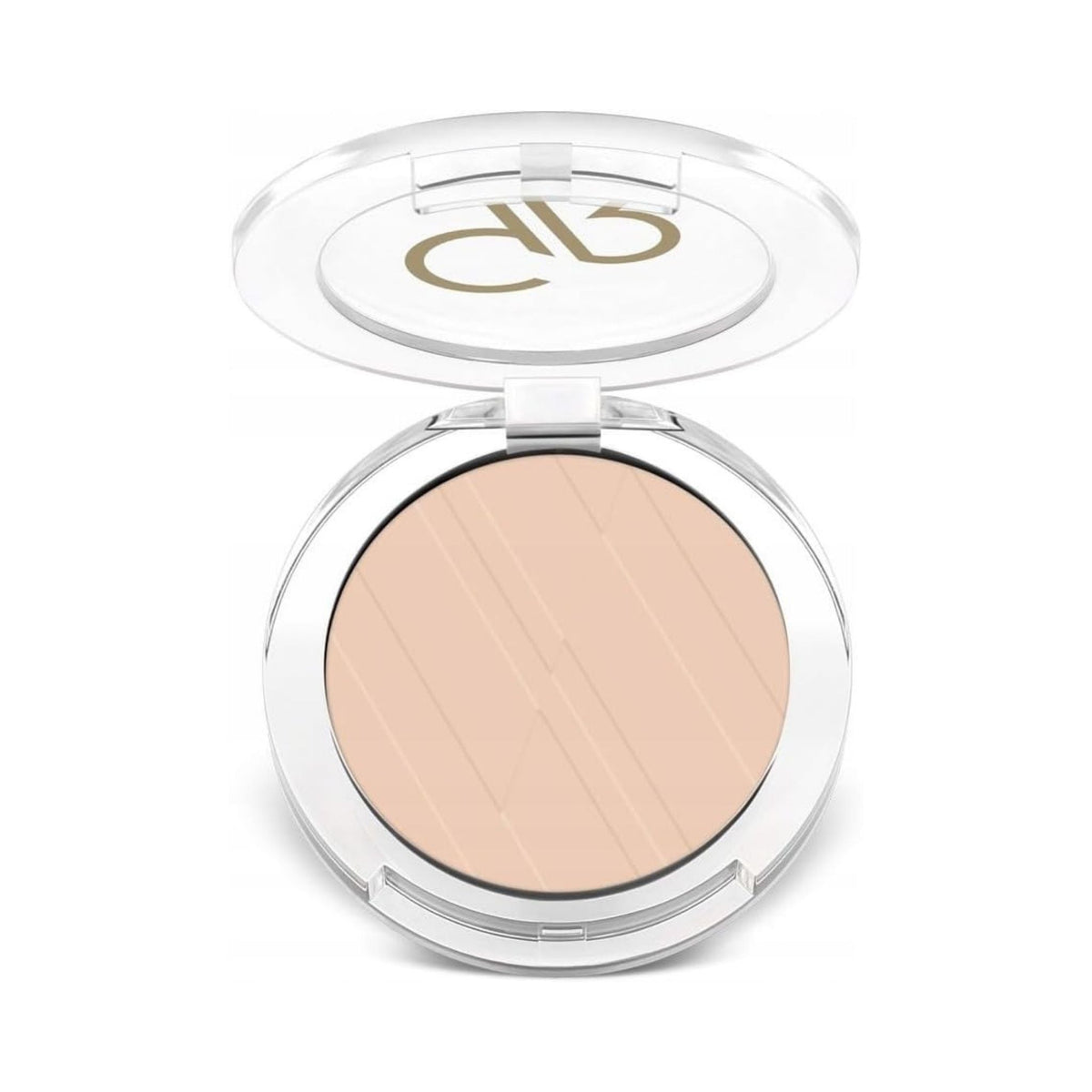 Refect Beauty Golden Rose pressed face powder in a round compact with a matte finish for setting makeup. 106