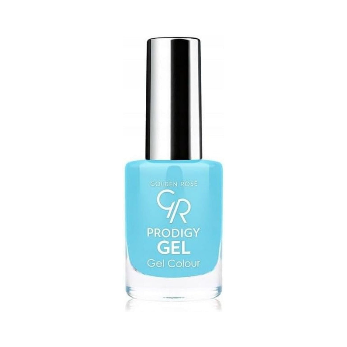 Refect Beauty Golden Rose Prodigy Gel nail polish in a vibrant light blue shade with a glossy gel-effect finish. 08
