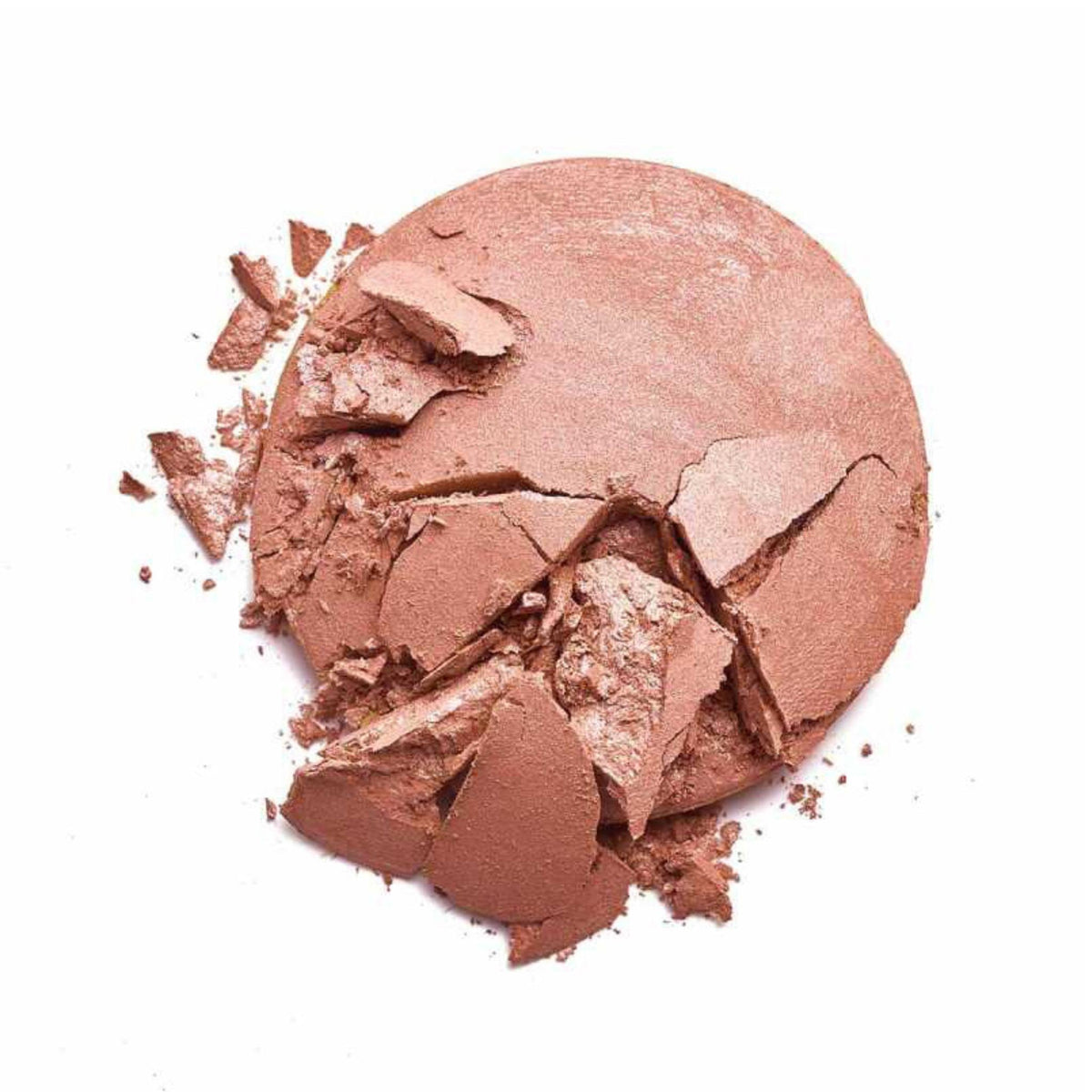 Refect Beauty Golden Rose Terracota Stardust bronzer powder with a shimmering, crushed baked texture on white background