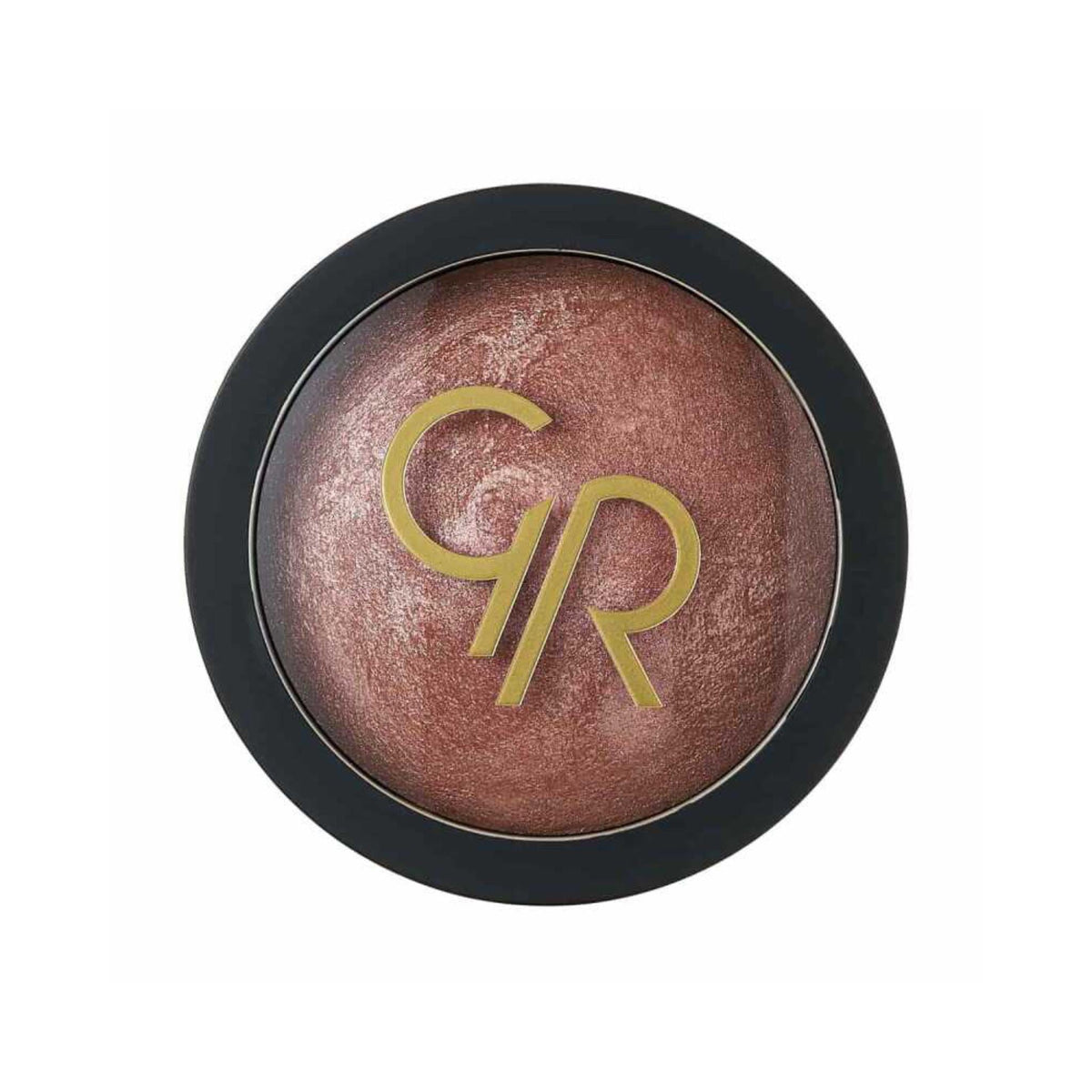 Refect Beauty Golden Rose Terracota Stardust bronzer in a round compact with a shimmering, baked copper powder finish.