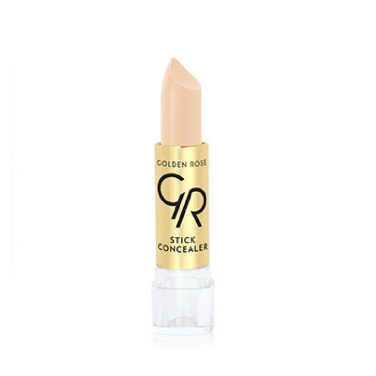 Refect Beauty Golden Rose stick concealer in a creamy beige shade with a gold twist-up tube for full coverage 06