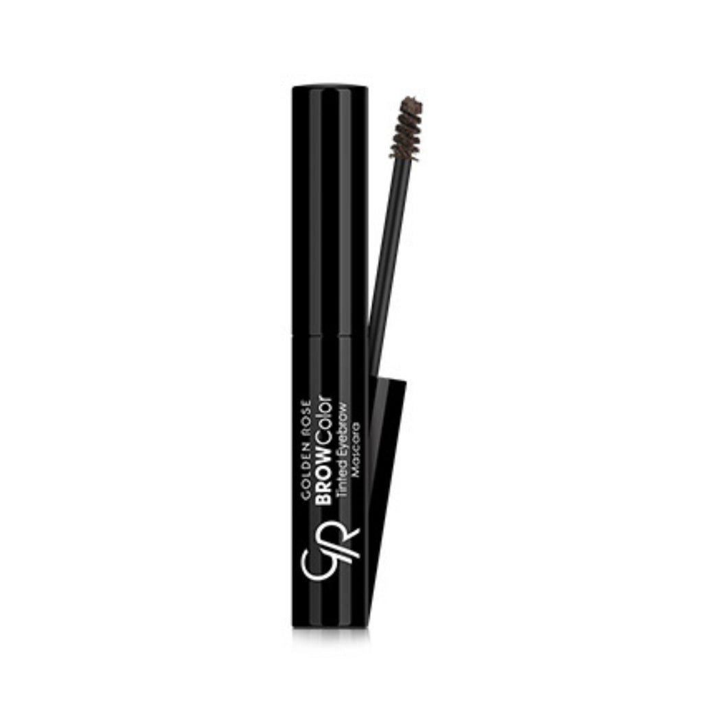 Refect Beauty Golden Rose tinted eyebrow mascara in a black tube with a precision spoolie brush applicator 05