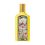 Refect Beauty Gucci Flora Gorgeous Orchid eau de parfum in a bright yellow bottle with a floral label and gold cap