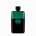 Refect Beauty Gucci Guilty Essence Pour Homme eau de toilette in a sleek black and green glass bottle