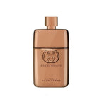 Refect Beauty Gucci Guilty Pour Femme Intense 90ml perfume bottle in a metallic bronze finish with embossed logo