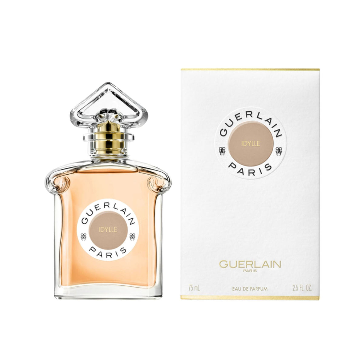 Refect Beauty Guerlain Idylle Eau de Parfum glass bottle and white box packaging