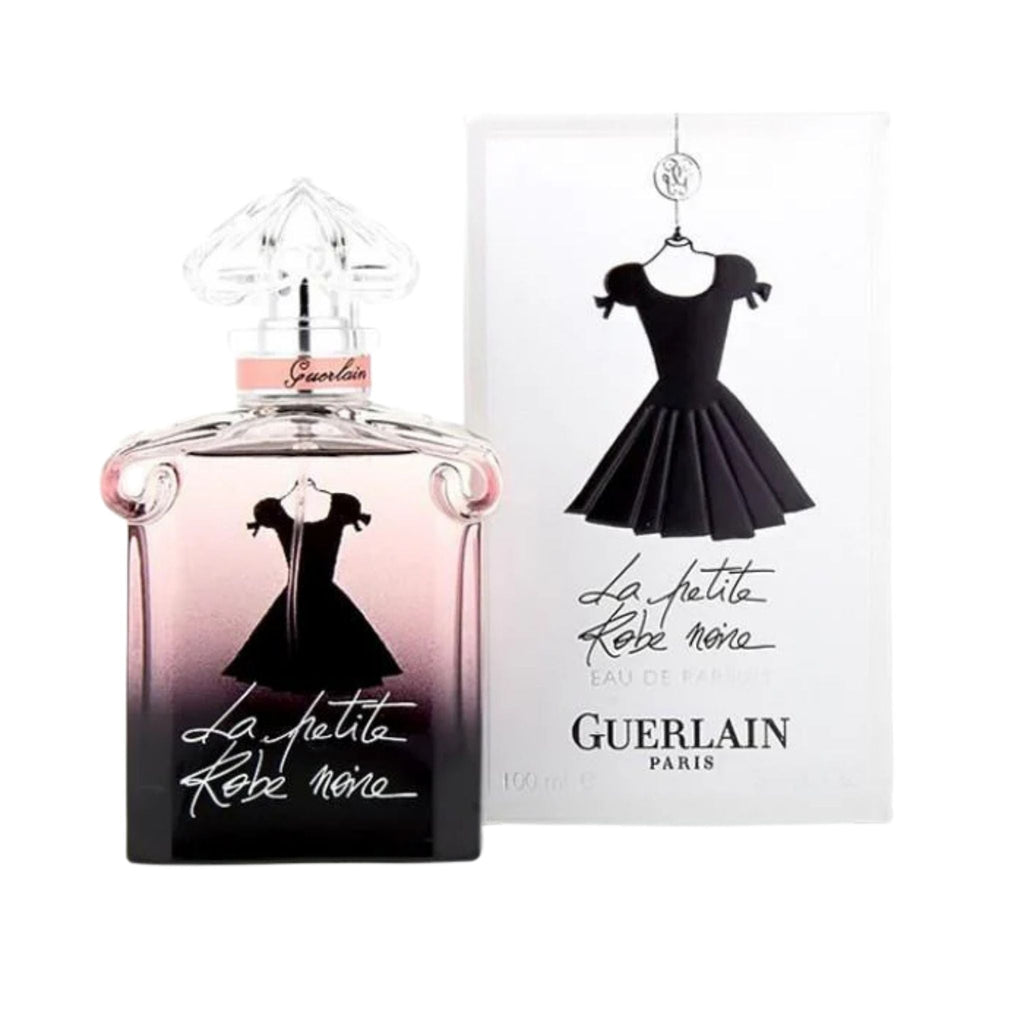 Refect Beauty Guerlain La Petite Robe Noire Eau de Parfum bottle and box with iconic black dress illustration