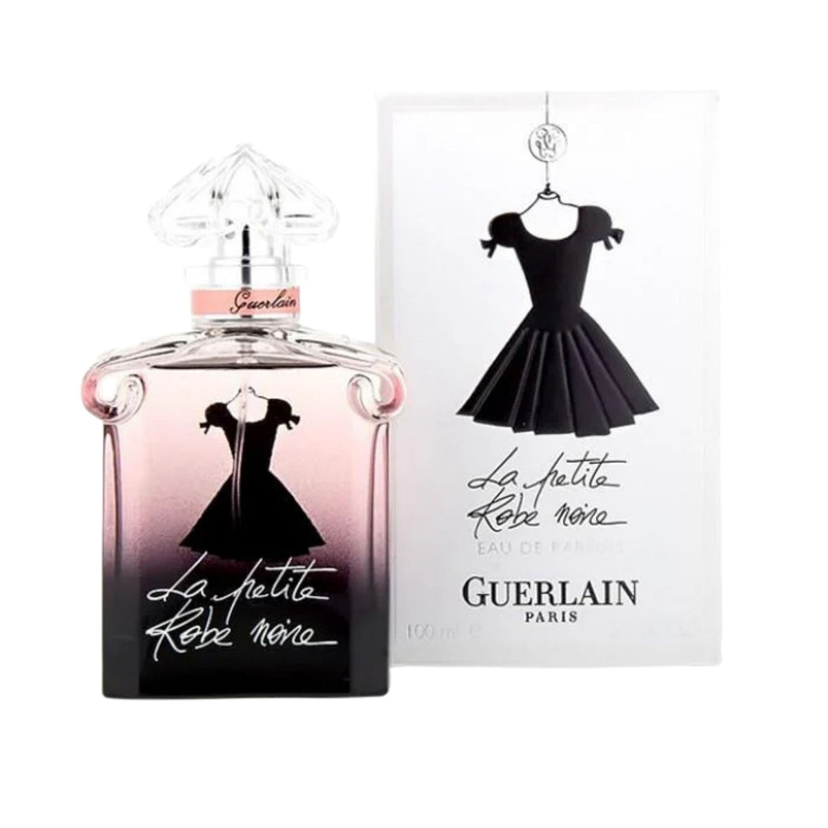 Refect Beauty Guerlain La Petite Robe Noire Eau de Parfum bottle and box with iconic black dress illustration