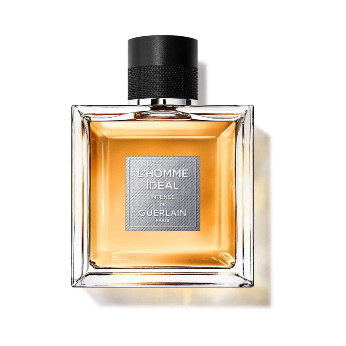 Refect Beauty Guerlain L'Homme Idéal L'Intense Eau de Parfum in a square glass bottle with a black cap