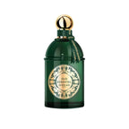 Refect Beauty Guerlain Oud Essentiel Eau de Parfum in a dark green glass bottle with a gold cap and decorative label.