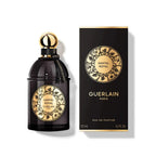 Refect Beauty Guerlain Santal Royal Eau de Parfum bottle and box with black and gold ornate label design.