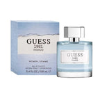 Refect Beauty Guess 1981 Indigo Eau de Toilette perfume bottle and box with light blue and white textured design