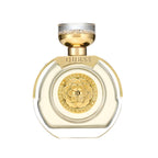 Refect Beauty Guess Bella Vita Eau De Parfum in a round glass bottle with a gold floral emblem and cap.