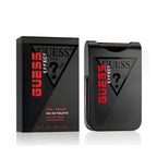 Refect Beauty Guess Effect Eau de Toilette bottle and box featuring a sleek black design with bold red branding.