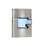 Refect Beauty Guess Man Forever Eau De Toilette bottle with a sleek metallic silver finish and blue glass accent.