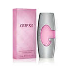 Refect Beauty Guess Pink Eau De Parfum bottle and matching pink box featuring a floral-fruity feminine fragrance