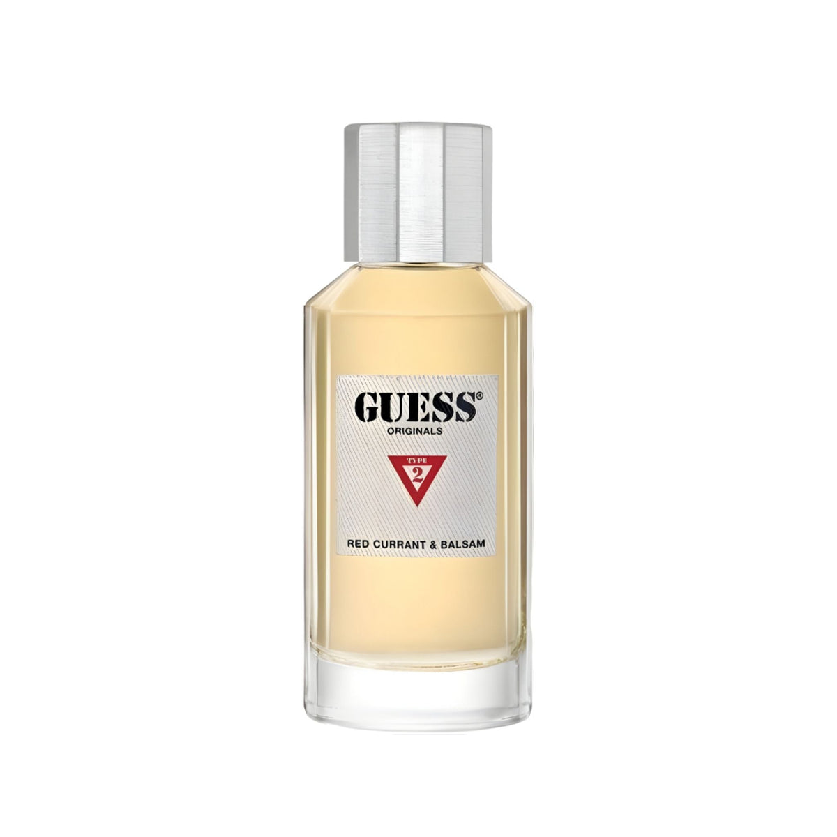 Refect Beauty Guess Red Currant & Balsam unisex eau de parfum in a clear glass bottle with a silver cap