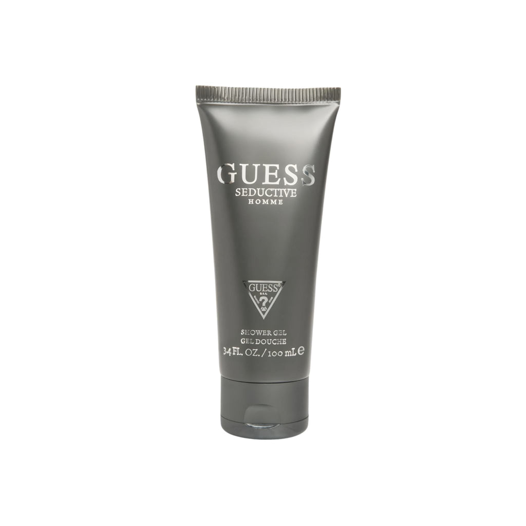 Refect Beauty Guess Seductive Homme 100ml shower gel tube in grey with silver branding