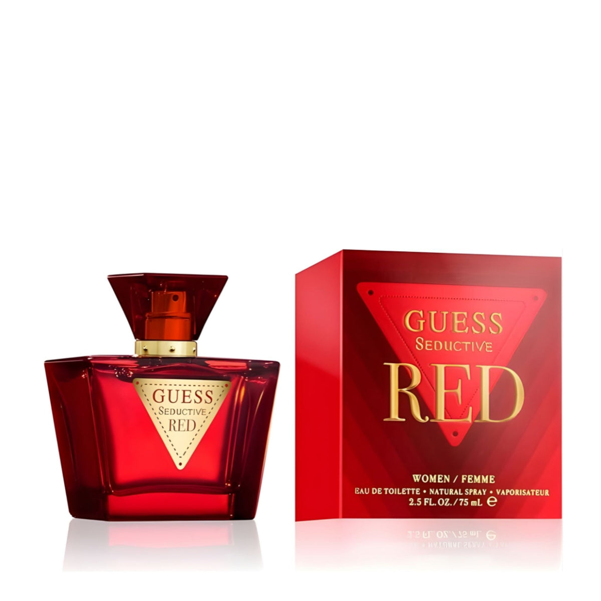 Refect Beauty Guess Seductive Red Eau de Toilette perfume bottle and matching red box packaging