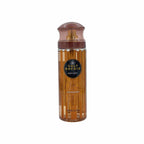 Refect Beauty Gulf Orchid Midnight body mist in a tall cylindrical bottle with a brown cap and amber-toned liquid.