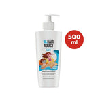 Refect Beauty Hair Addict Bubble Trouble kids conditioner in a 500ml white pump bottle with playful cartoon graphics
