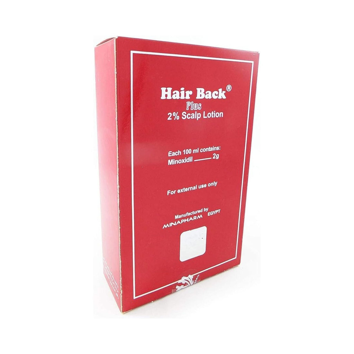 Refect Beauty Hair Back Plus 2% Minoxidil topical scalp lotion box for hair regrowth treatment