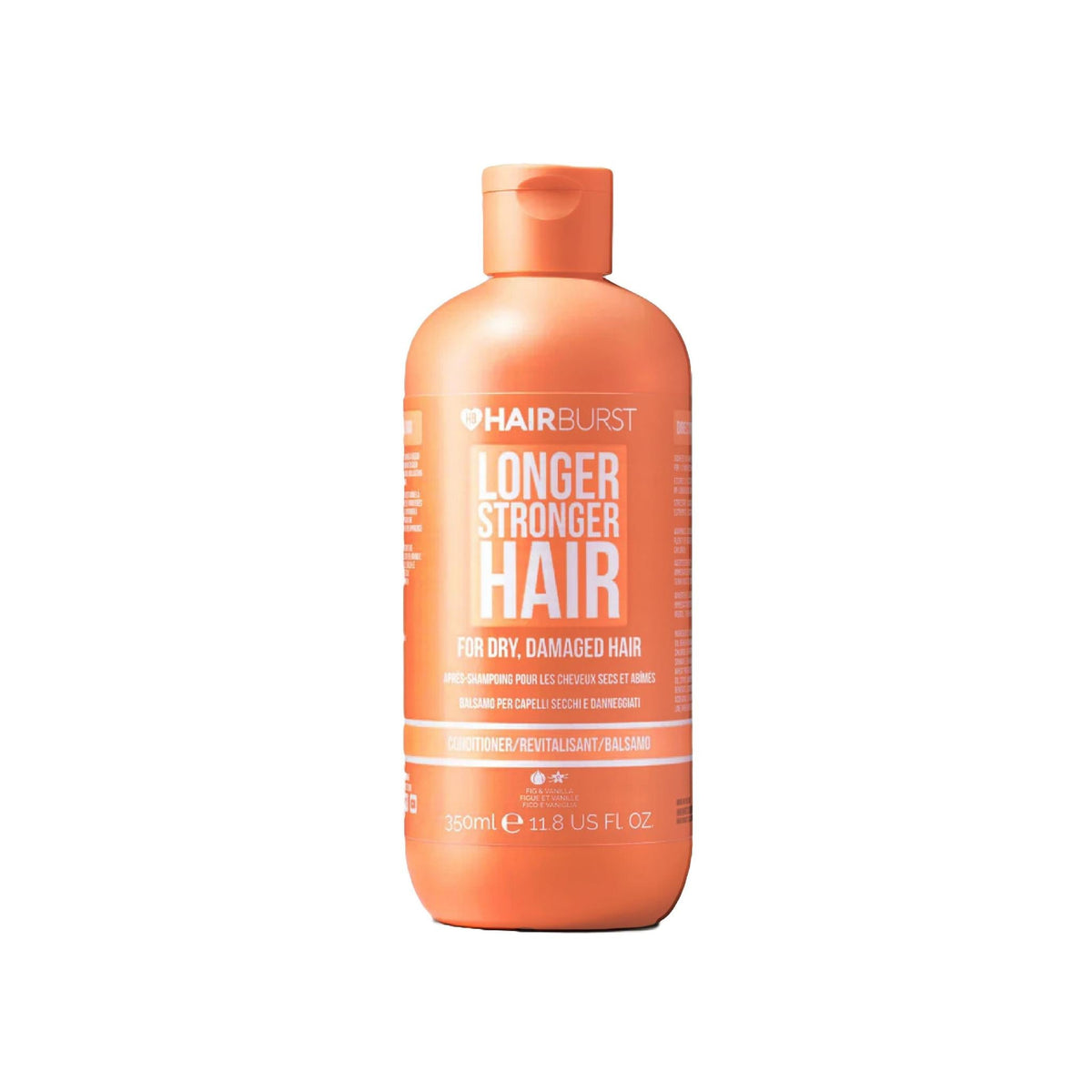 Refect Beauty Hair Burst conditioner bottle for dry and damaged hair in a peach-colored 350ml container.