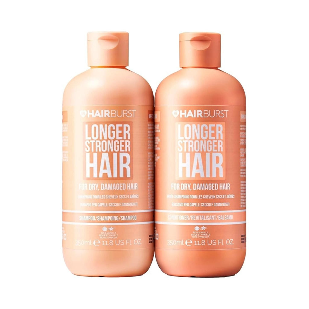 Refect Beauty Hair Burst shampoo and conditioner set for dry and damaged hair in peach-coloured 350ml bottles.