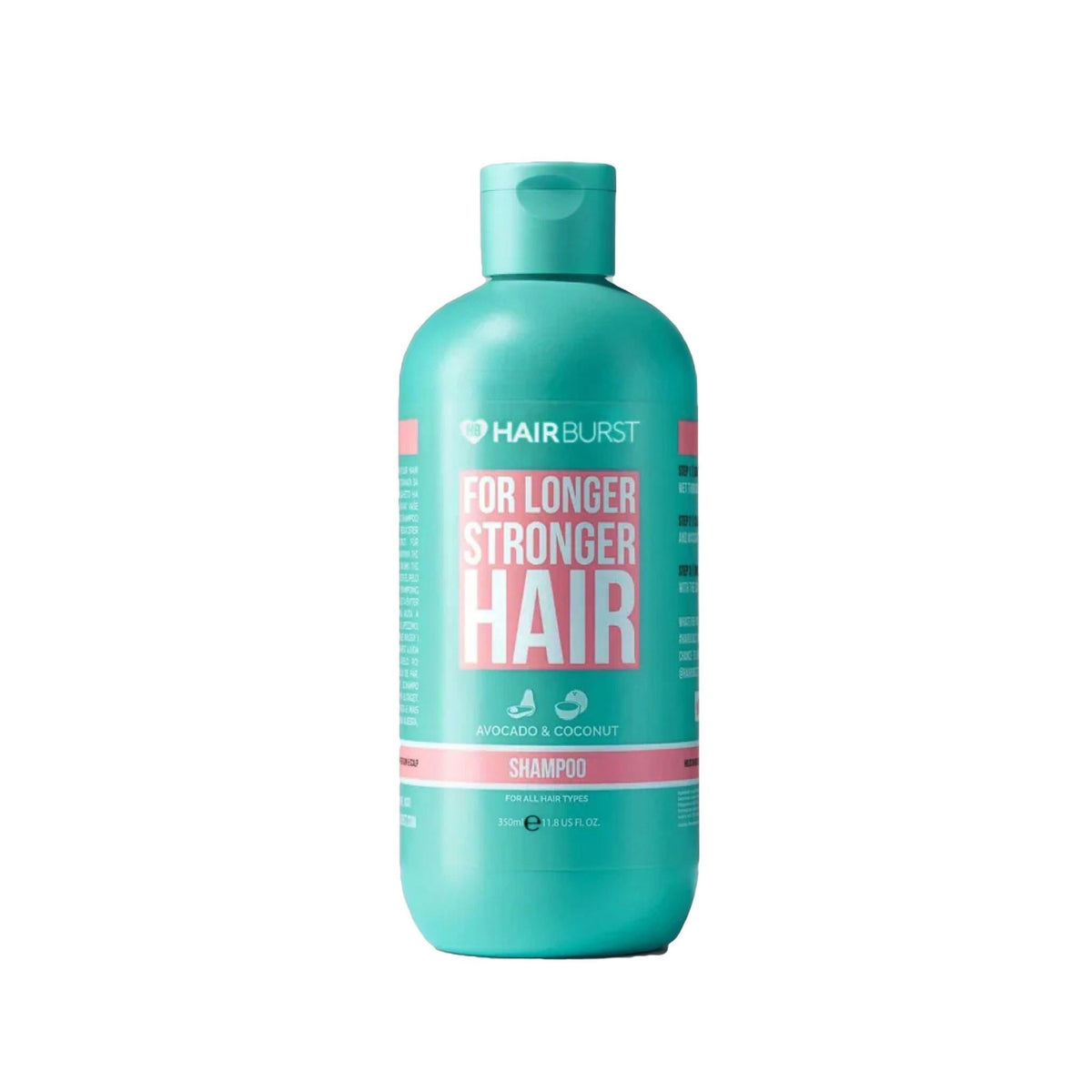 Refect Beauty Hair Burst strengthening shampoo in a teal bottle for longer and stronger hair care