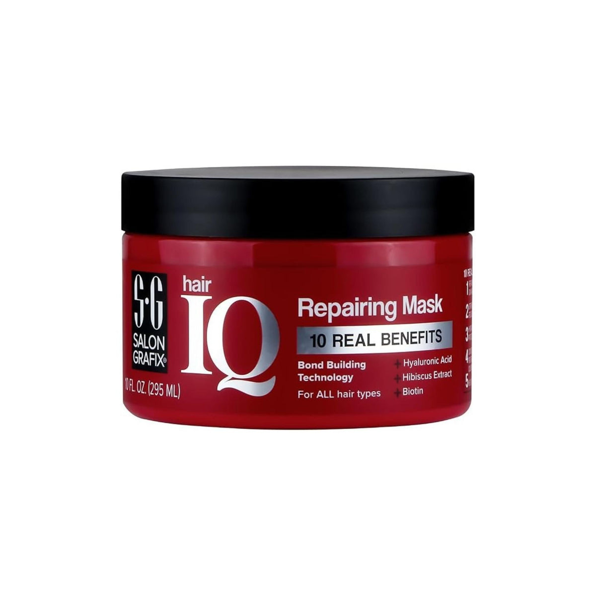 Refect Beauty SGX NYC Salon Grafix Hair IQ Repairing Mask in a red jar with bond building technology and biotin