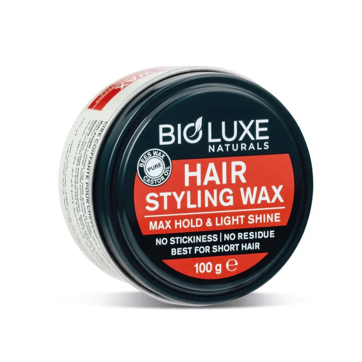 Refect Beauty Bio Luxe Naturals hair styling wax tin with max hold and light shine for short hair