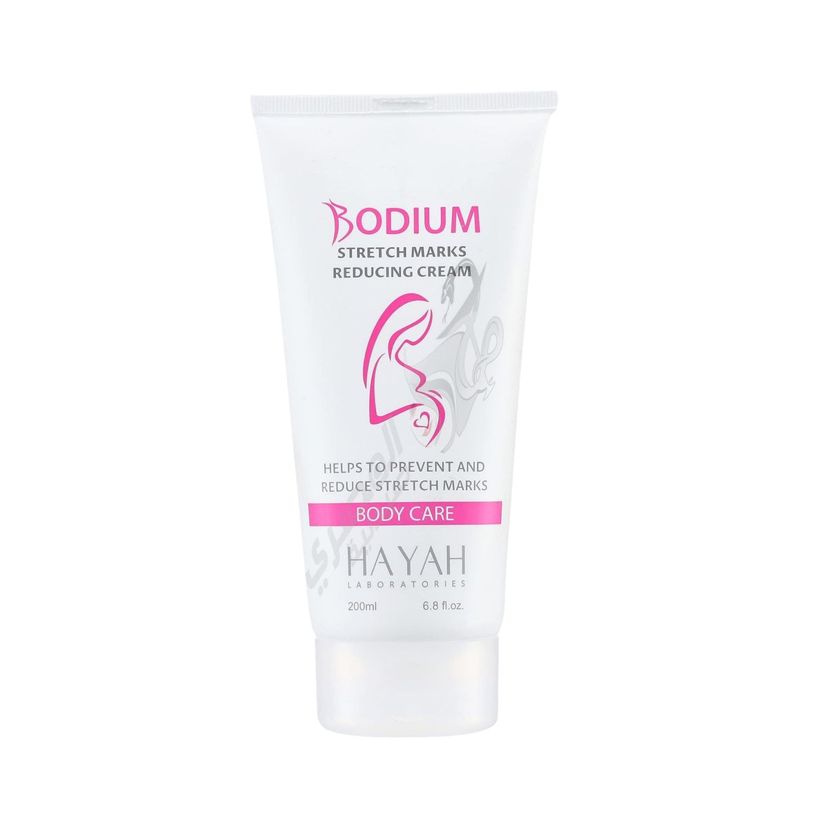 Refect Beauty Hayah Bodium body firming cream in a white 200ml squeeze tube for reducing stretch marks