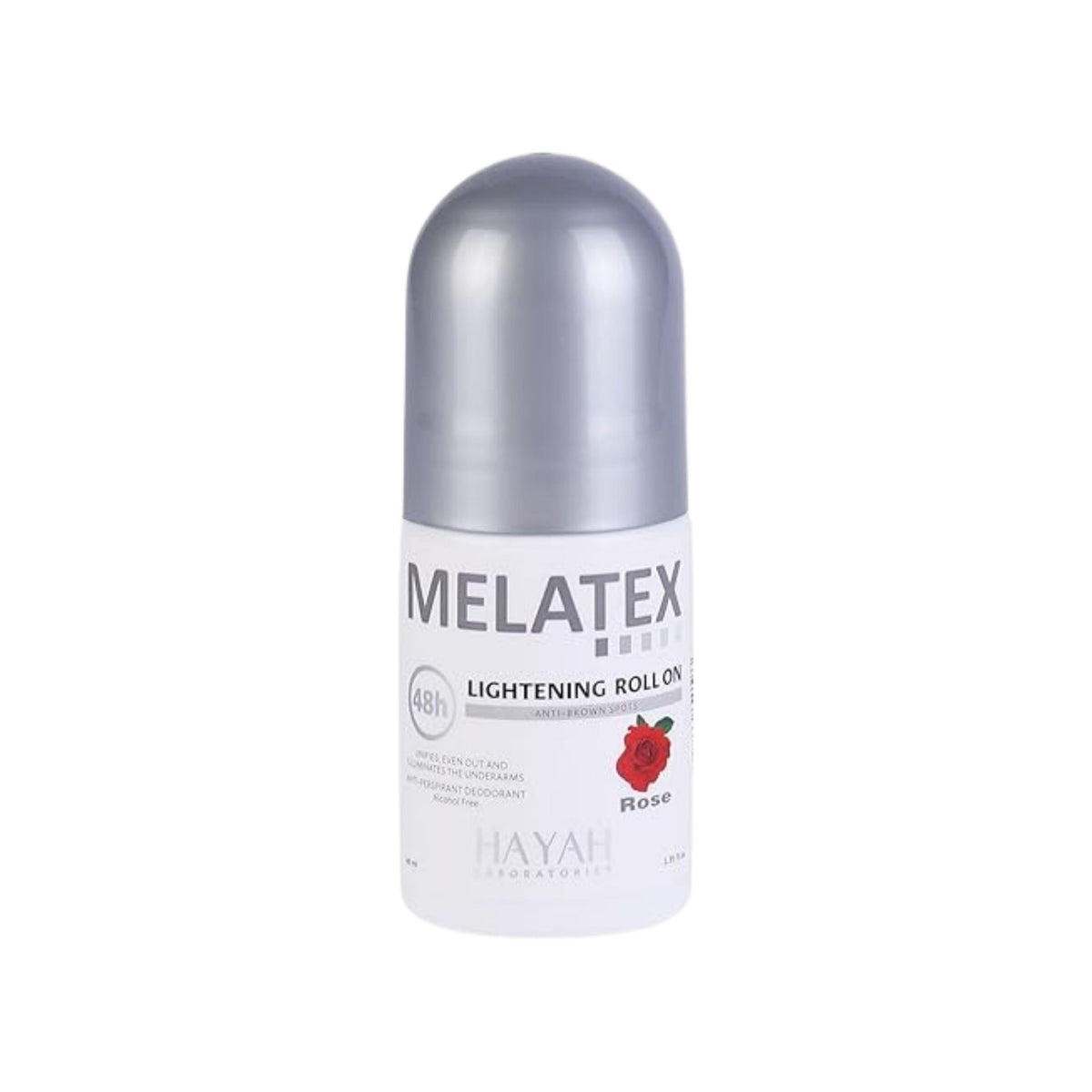 Refect Beauty Hayah Melatex lightening roll-on deodorant with rose scent for brightening underarm skin tone