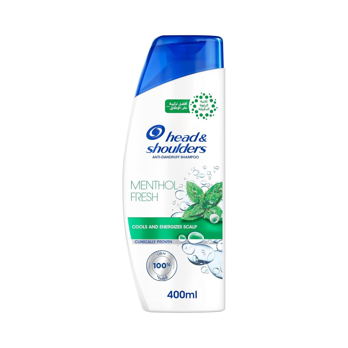 Refect Beauty Head & Shoulders Menthol Refresh anti-dandruff shampoo bottle with cooling mint design