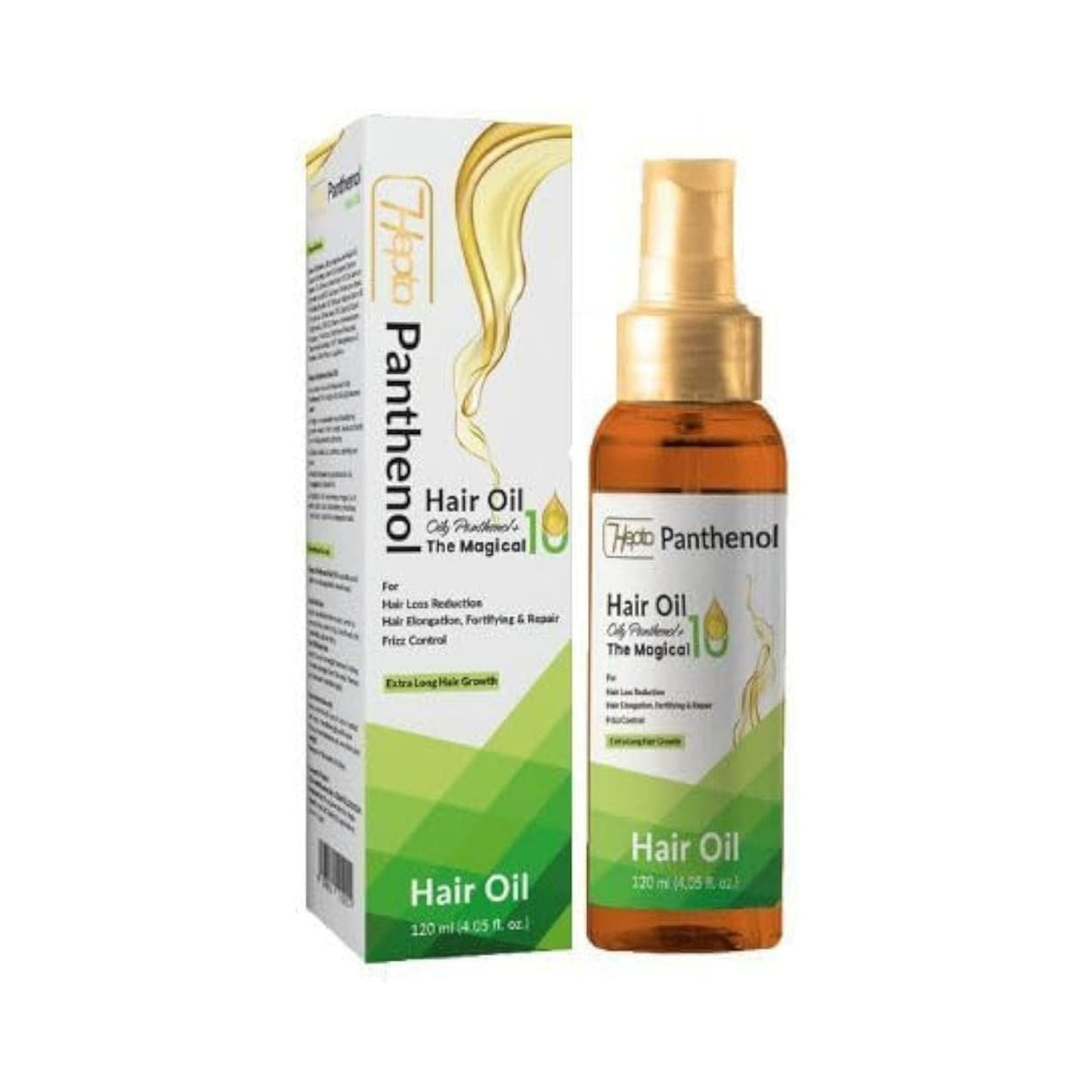Refect Beauty Hebta Panthenol hair oil bottle and box for intensive repair, hydration, and frizz control.
