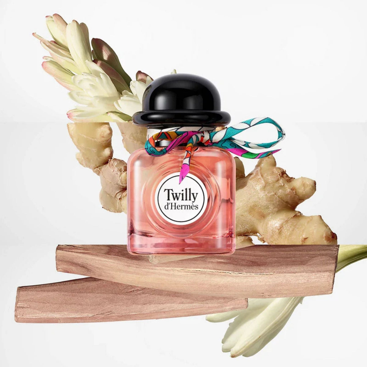 Refect Beauty Hermès Twilly d’Hermès perfume bottle with ginger, tuberose, and sandalwood accents.