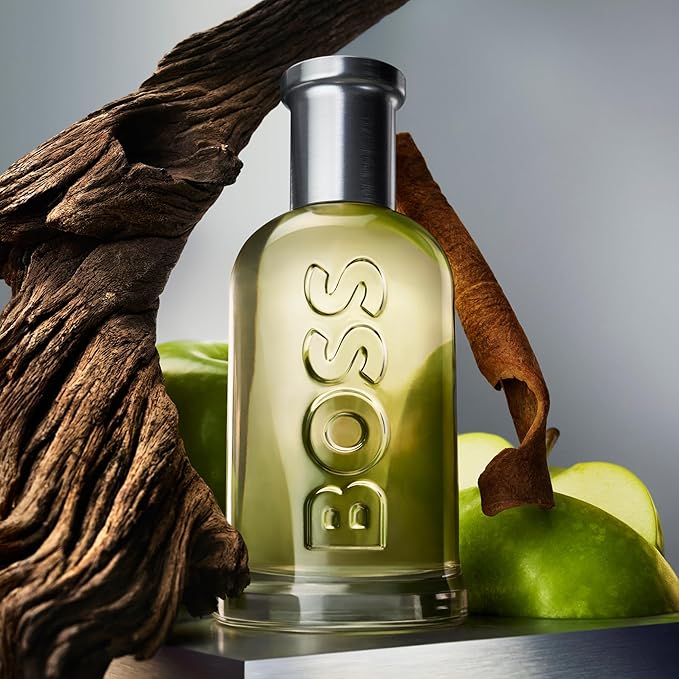 Refect Beauty Hugo Boss Bottled Eau de Toilette fragrance bottle with green apples, cinnamon, and driftwood accents.