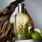 Refect Beauty Hugo Boss Bottled Eau de Toilette fragrance bottle with green apples, cinnamon, and driftwood accents.