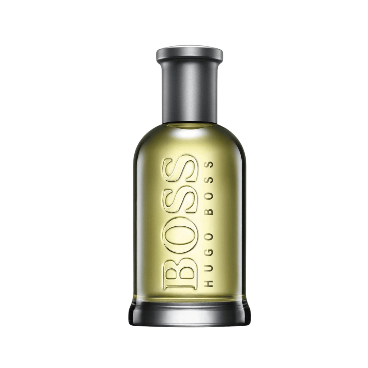 Refect Beauty Hugo Boss Bottled Eau de Toilette in a classic glass bottle with a silver cap and golden fragrance.