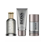Refect Beauty Hugo Boss Bottled gift set featuring Eau de Parfum, shower gel, and deodorant for men