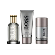 Refect Beauty Hugo Boss Bottled gift set featuring Eau de Parfum, shower gel, and deodorant for men