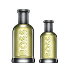 Refect Beauty Hugo Boss Bottled gift set featuring a 100ml and 30ml eau de toilette bottle with golden fragrance