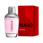 Refect Beauty Hugo Boss Energise Eau de Toilette bottle with its iconic red box, featuring a fresh masculine scent.