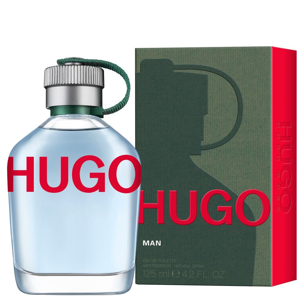Refect Beauty Hugo Boss Hugo Man Eau de Toilette fragrance bottle with green box packaging