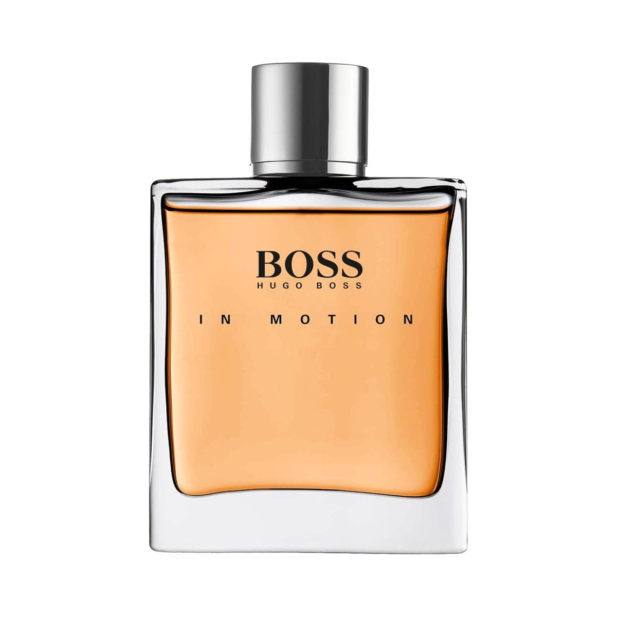 Refect Beauty Hugo Boss In Motion Eau de Toilette 100ml men's fragrance in a rectangular glass bottle with silver cap