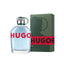 Refect Beauty Hugo Boss Hugo Man eau de toilette bottle with green box featuring red logo and canteen cap design