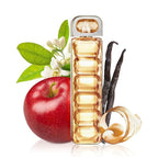 Refect Beauty Hugo Boss Boss Orange Woman Eau de Toilette bottle surrounded by red apple, vanilla, and orange blossom