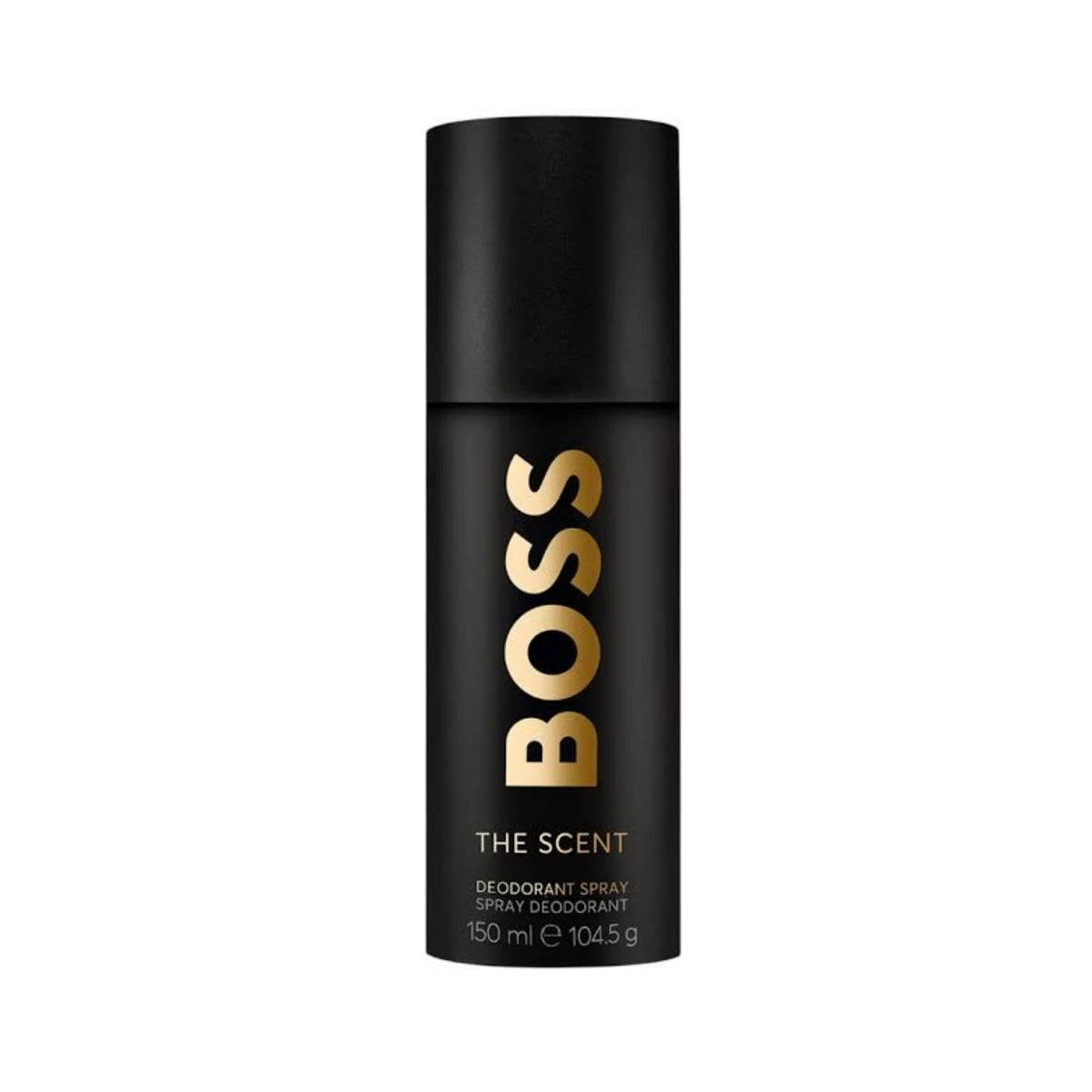 Refect Beauty Hugo Boss The Scent deodorant spray for men in a sleek black bottle with gold lettering.